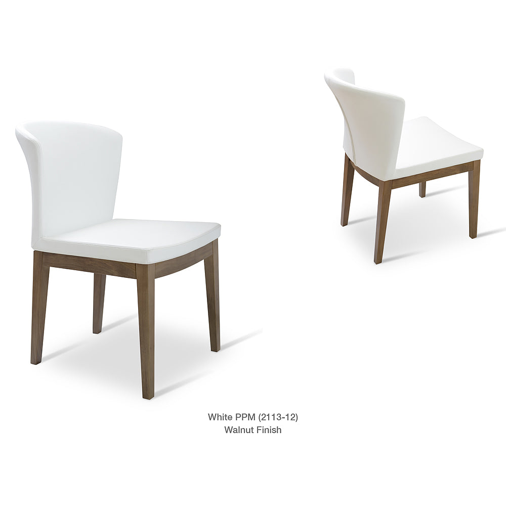 Capri Wood Dining Chair Leather HB by SohoConcept