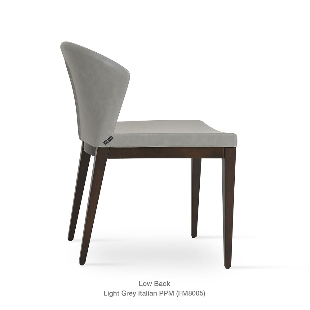 Capri Wood Dining Chair Leather HB by SohoConcept
