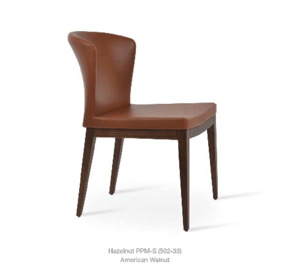 Capri Wood Dining Chair Leather HB by SohoConcept