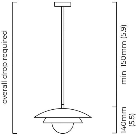 Carapace Drop Rod Pendant by CTO Lighting