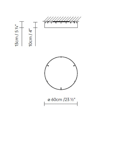 Measurements for the Castle C60 (line drawing)