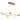 Cenlindes Modern Brass 5-Light Cluster Pendant Light for Kitchen Island