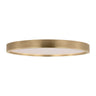 Natural brass round flush mount for dining room, 22 inch, Visual Comfort Modern, ETL listed