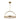 Cerne 26 inch round LED chandelier, natural brass finish, Kelly Wearstler design, warm 2700K light.