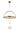 Visual Comfort Modern Cerne chandelier, 26 inch diameter, minimalist round design, dimmable LED light.