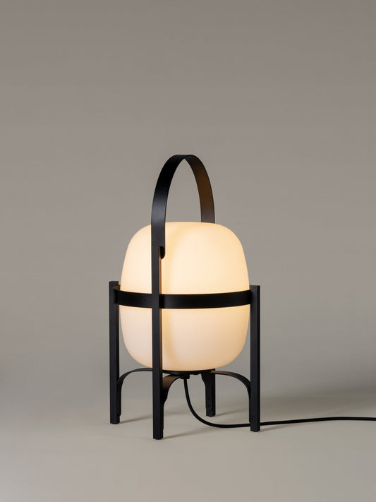 Cesta Outdoor Lamp by Santa and Cole in Black