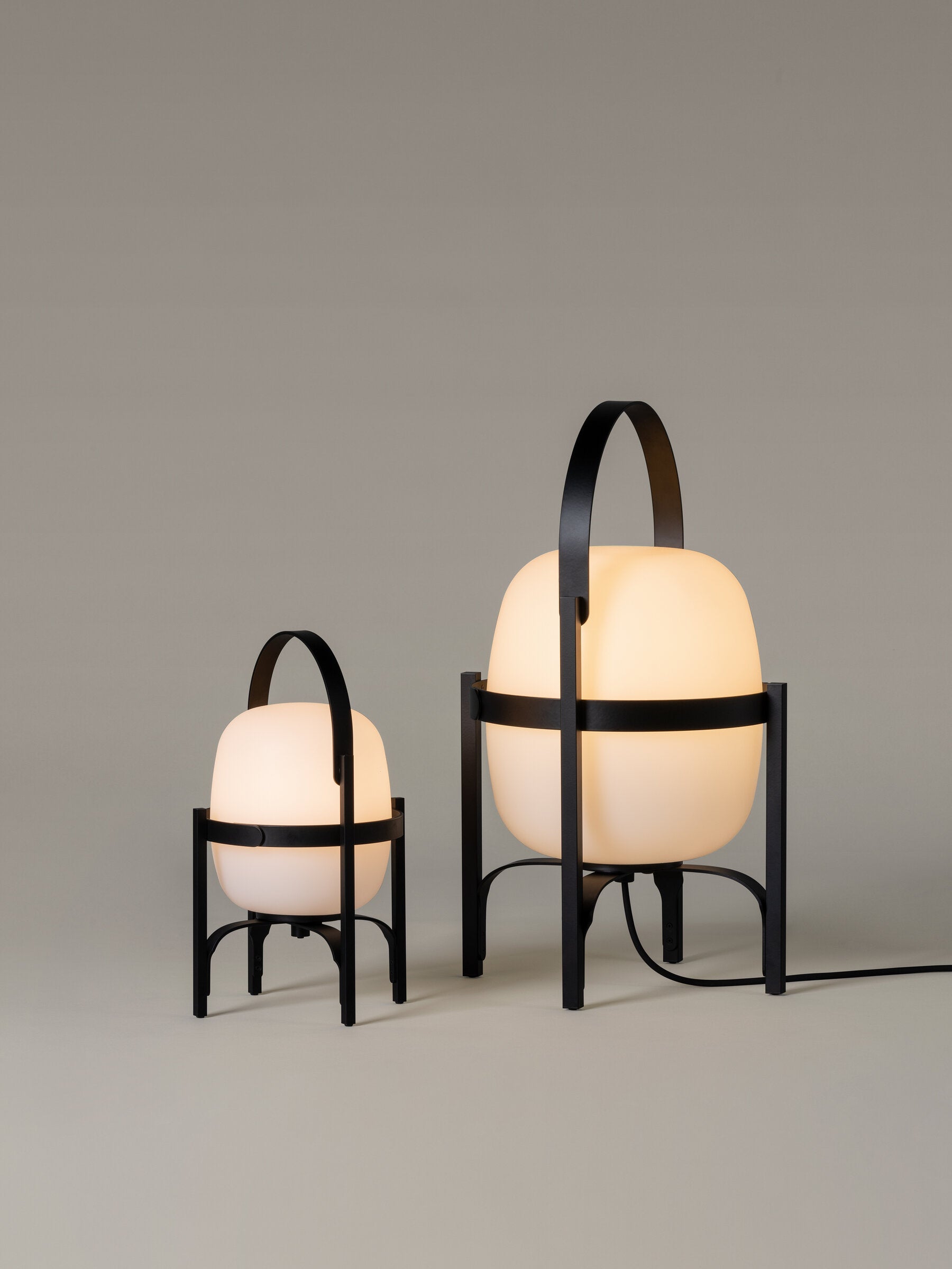 Olive Green Cesta Outdoor Lamp by Santa and Cole