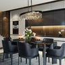 Zephyrine Oval Crystal Chandelier: Brass Glam Lighting