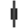 Chara 16 inch black outdoor LED wall sconce, modern up and down lighting by Visual Comfort Modern.