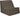 Taupe Weave Check deep lounge chair, studio view