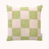 Kiwi & Pink Checkerboard Cushion Cover by Maison Deux, photo 1