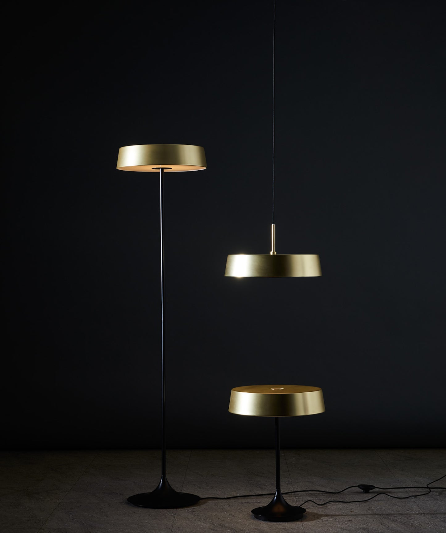 Seed Design China LED Floor Lamp Gold