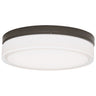 Antique Bronze Cirque Large Round Flush Mount LED Ceiling Light, 11 inch wet rated, dimmable