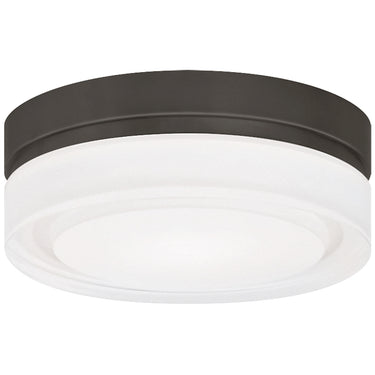 Antique bronze small round flush mount ceiling light, 6 inch diameter, LED dimmable