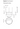 Architectural line drawing of modern circular pendant chandelier by Santa & Cole