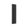 Cloak 18 vanity light in Nightshade Black finish with modern slim wall design