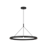 Cloak 36 chandelier in Nightshade Black by Visual Comfort with integrated LED lighting