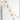 Natural brass linear crystal chandelier, Collier 132 for luxury living room