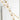 Natural brass linear crystal chandelier, Collier 132 for luxury living room