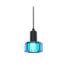 Modern blue translucent pendant light with 3000K LED