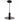 Combi LED pendant light with decorative glass plate in matte black finish
