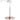 Minimalist LED pendant light with decorative glass plate and aluminum body