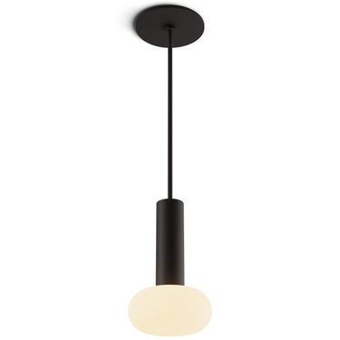Combi LED pendant light with frosted glass ball by Koncept for modern interiors