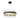 Combrocollia Modern Drum Chandelier - 24 Inch Black & Brass with LED