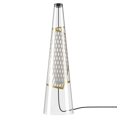 Cono Di Luce table lamp by Lodes with Pyrex glass cone and integrated LED light