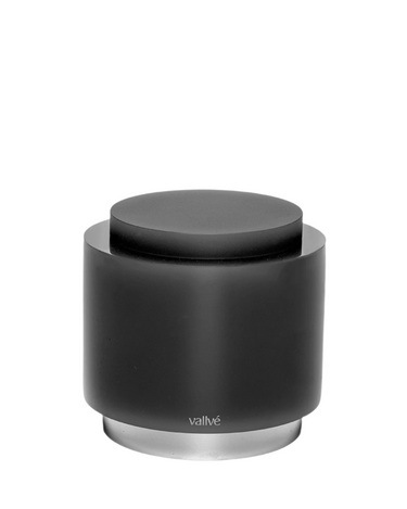 Aro Cotton Holder Graphite by Vallvé, front view