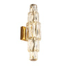 Modern Brass Crystal Wall Sconce - Cryptography
