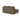 Modern queen sofa bed in 411 Esina Cedar Brown with dark oak auto-fold legs
