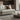 Innovation Living Cubed Queen Sleeper Sofa with dark wood legs in a modern living room