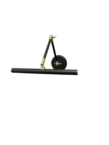 House of Troy Direct Wire 14" Amelia Black/Polished Brass Picture Lights