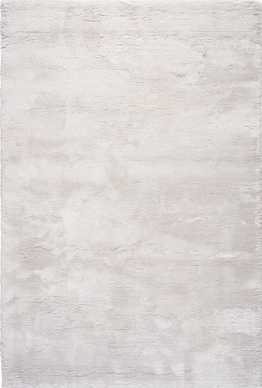 Délice viscose rug in Silver, full view