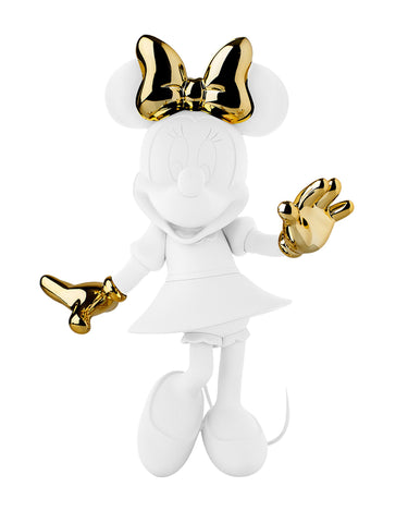 Minnie Welcome by Leblon Delienne, White & Gold colorway, 31 cm