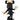 Minnie Welcome by Leblon Delienne, Black & Gold colorway, 31 cm