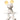 Mickey Take 2 by Kelly Hoppen by Leblon Delienne, White & Gold colorway, 48 cm
