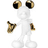 Mickey Welcome 24 in by Leblon Delienne, White & Gold colorway, 60 cm
