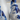 One Minute Mickey by Marcel Wanders by Leblon Delienne, White & Delft Blue, chromed gold nose colorway, 60 cm – image 5