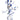 One Minute Minnie by Marcel Wanders by Leblon Delienne, White & Delft Blue, chromed gold nose colorway, 62 cm