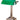 House of Troy Shelburne Collection Antique Brass & Green Glass Lamp