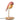 Daqiconcept Bird LED Dimmable Table Lamp - Burnt Brick BR01BBL on a modern white desk