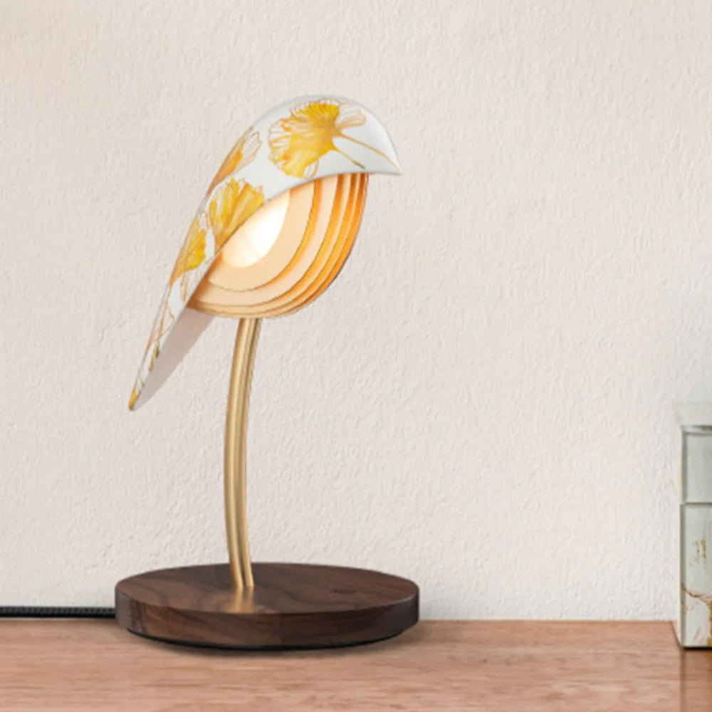 Daqiconcept Desk Lamp Bird Yellow Ginkgo