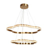 Deslumbrante 2-Tier Crystal Chandelier with Brass Finish