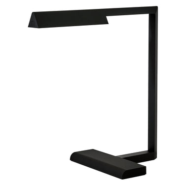 Dessau 16 inch LED table lamp in Nightshade Black finish with modern Bauhaus-inspired design