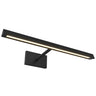 Dessau 18 Inch LED Picture Light in Nightshade Black finish, modern wall mounted art lighting.