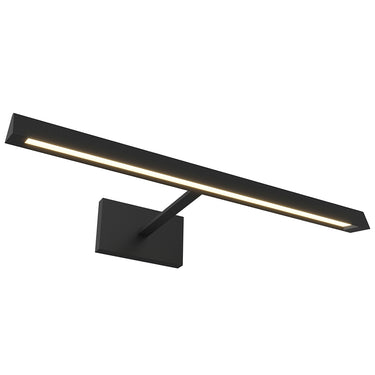 Dessau 18 Inch LED Picture Light in Nightshade Black finish, modern wall mounted art lighting.