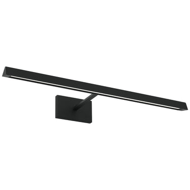 Nightshade black Dessau 24 inch LED art light, wall mounted, showcasing modern design.