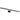Black sleek Dessau 36" LED picture light in Natural Brass finish detail.
